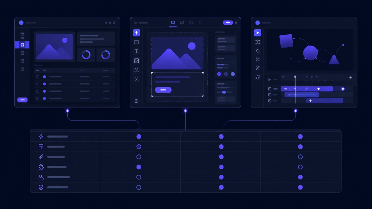 WordPress vs Webflow vs Framer comparison for business websites