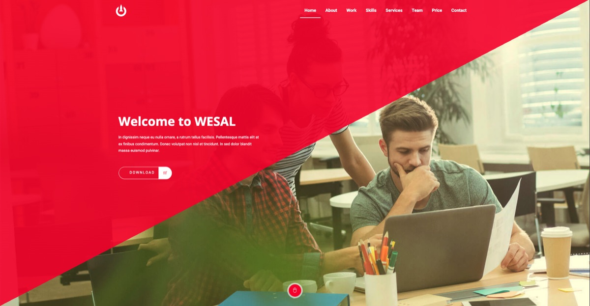 Wesal creative agency HTML template