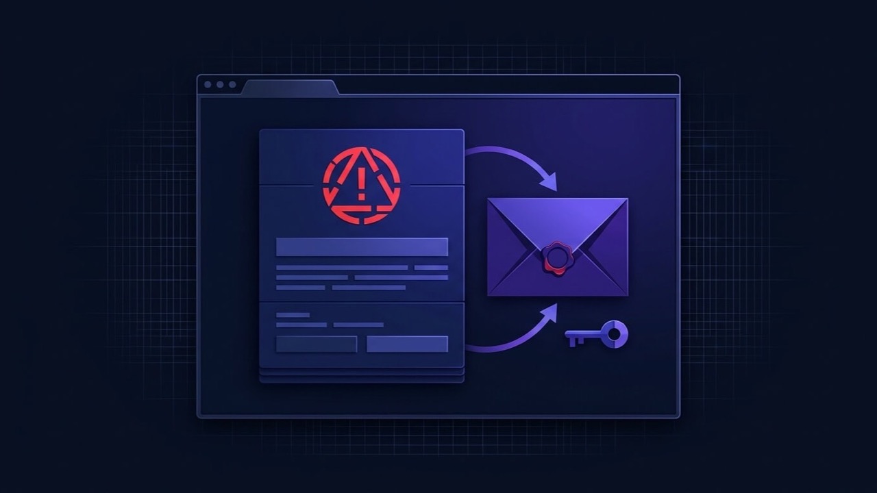 Browser window showing WordPress's own critical error message with a red warning icon