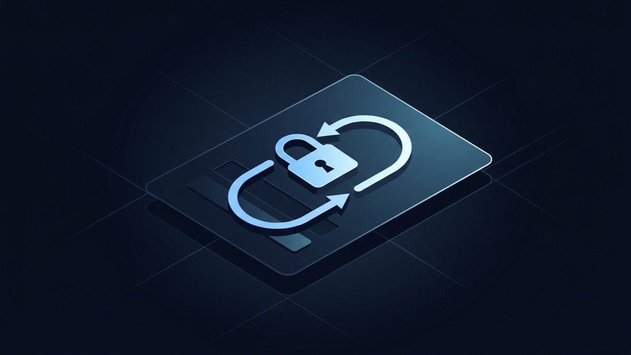 Login form icon with a padlock and a looping arrow representing a WordPress login redirect loop