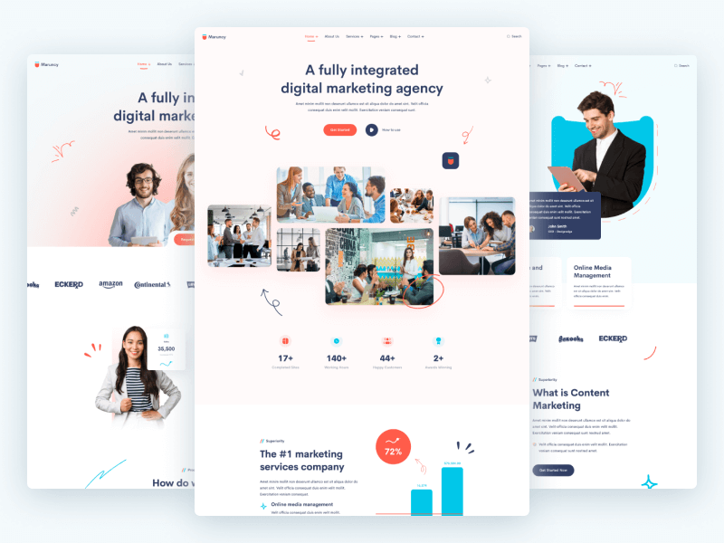 Maruncy - Agency WordPress Landing Page
