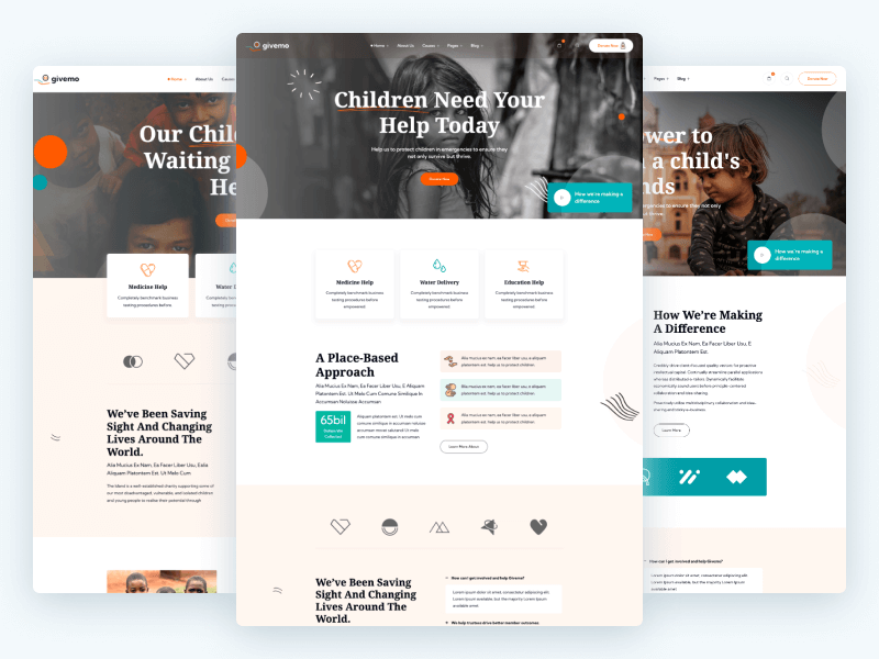 Givemo - Non-Profit Charity WordPress Theme