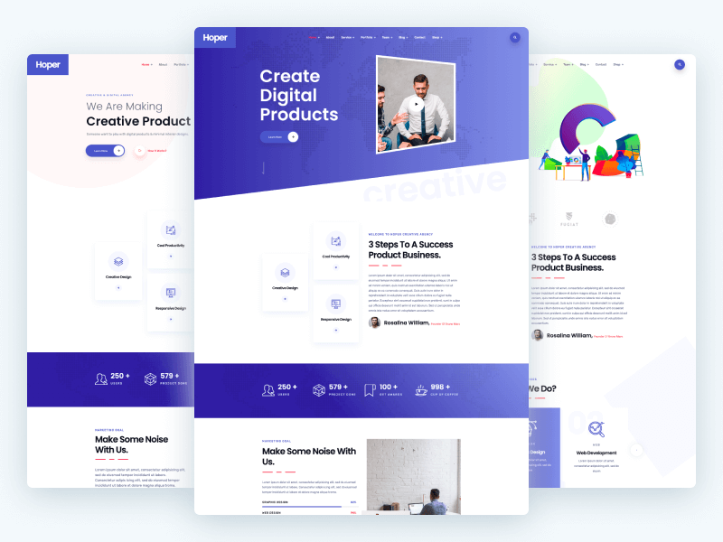 Hoper - Digital Marketing Agency WordPress Theme