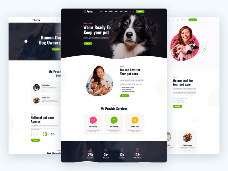 Pettu - Pet Shop Landing HTML Template